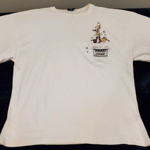 Warner Bros Looney Tunes Knit Pocket T shirt XL